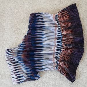 Ladies one arm print blouse